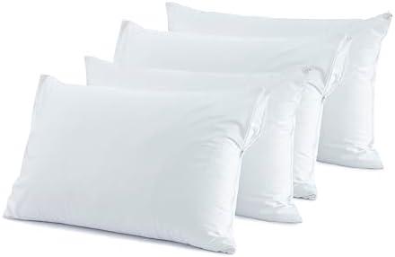 Dreamology Waterproof Pillow Protectors 4 Pack with Zipper