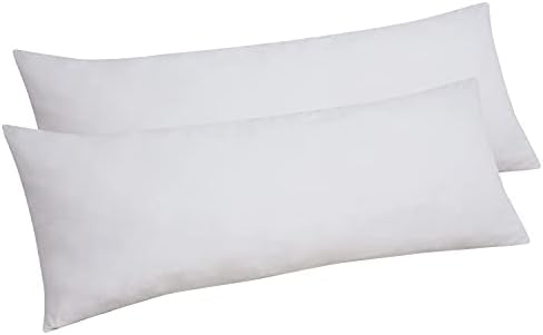 ROYALE LINENS Body Pillowcase 2 Pack - Microfiber Soft Zippered