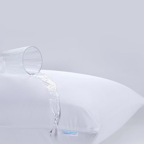 ProtectMySleep Tencel Pillow Protectors - 2-Pack Eco-Friendly Soft Waterproof Hypoallergenic