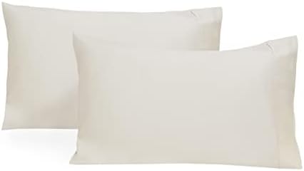 Organic Cotton Pillowcases Set of 2 - Off-White GOTS Certified