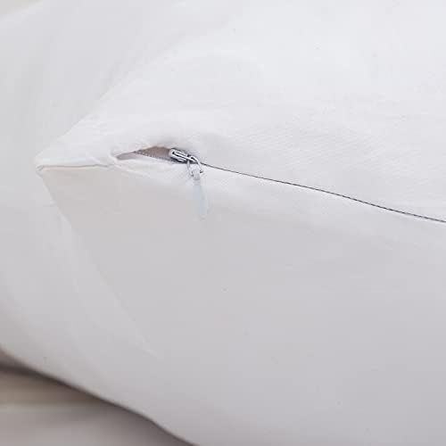 ROYALE LINENS Body Pillowcase 2 Pack - Microfiber Soft Zippered