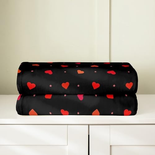 Jejeloiu Love Fuzzy Blanket 50x60 Inches