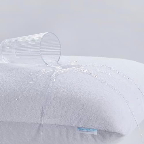 ProtectMySleep Cotton Terry Pillow Protectors - 2 Pack