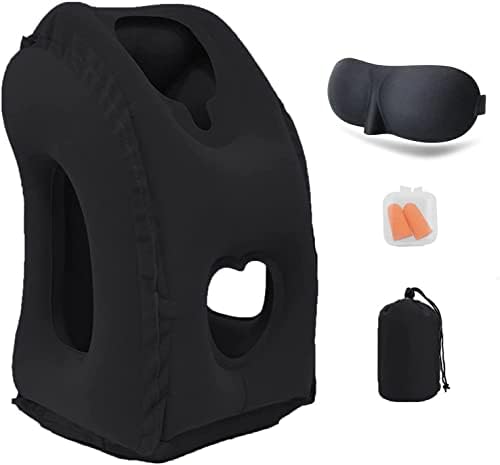 Povinmos Inflatable Travel Pillow for Head Neck Lumbar Support