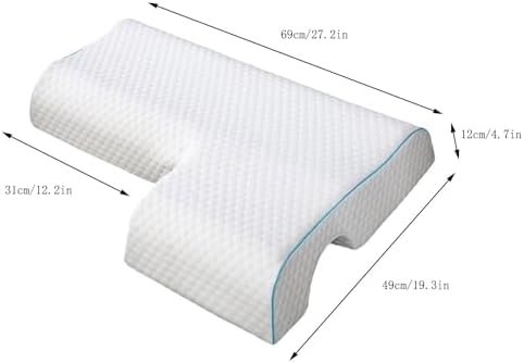 Couples Anti-Pressure Memory Foam Pillow with Arm Hole