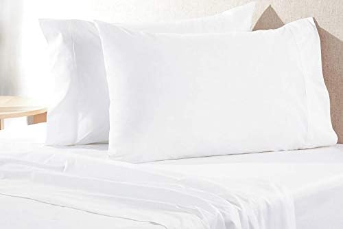 Aveesha 12 Pack White Pillowcases - 180 Thread Count Percale