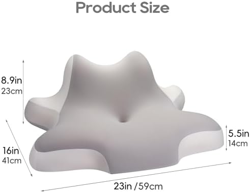 ByNaRIX Cervical Pillow with Cooling Silk Case 1