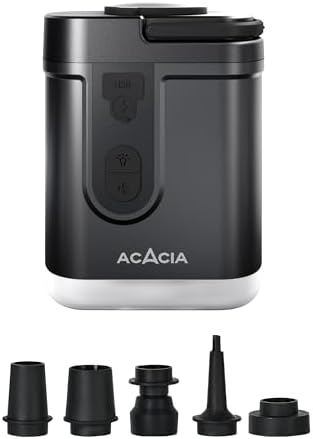 ACACIA Air Pump with 4000mAh Battery and 3-Level Light