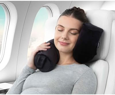 Brookstone Free Form Travel Pillow - Lightweight Memory Foam Neck Support