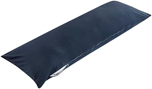Oubonun 100 Jersey Cotton Body Pillow Cover with Zipper - Navy Blue 21x54