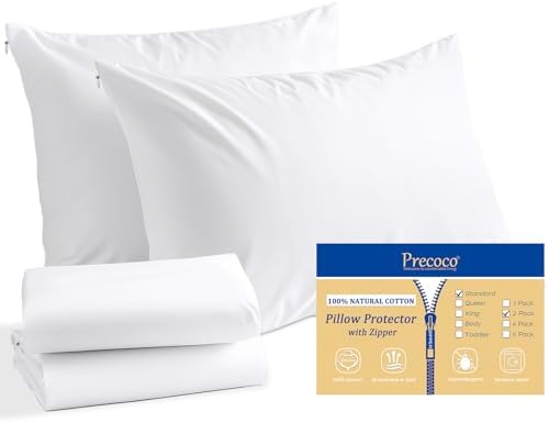 Precoco 100 Cotton Pillow Cases Set of 2