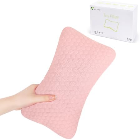 vocheer Mini Travel Pillow - 11x7 Inch Cotton Neck Wrist Support Pillow