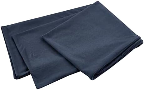 Oubonun 100 Jersey Cotton Body Pillow Cover with Zipper - Navy Blue 21x54