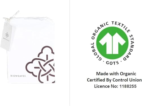 BIOWEAVES Organic Cotton Pillow Protectors 2-Pack 18 x 18