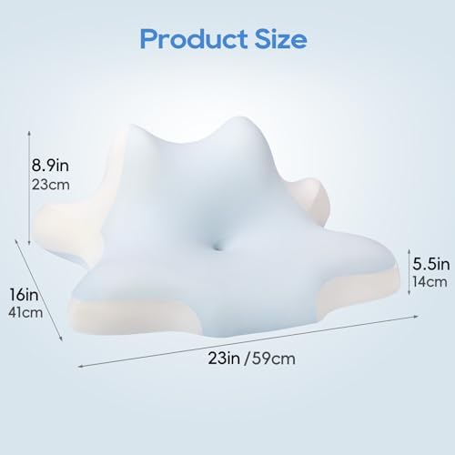 ByNaRIX Cervical Pillow with Cooling Silk Case