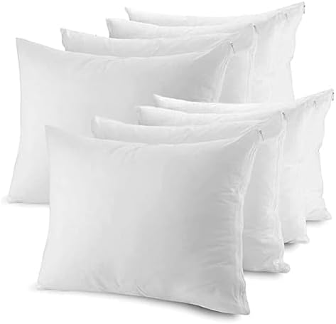 Mastertex Grand Pillow Covers 12 Pack - Zipper Allergy Protection Moisture Wicking