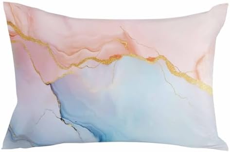 Waterproof Pillow Protectors 2 Pack with Zipper Ombre Pattern