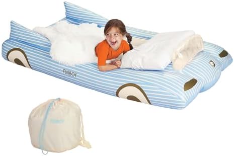 FUNBOY Kids Blue Inflatable Travel Bed Twin
