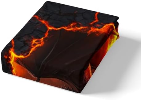 Manfei Black Dragon Queen Fitted Sheet Set with Pillowcases