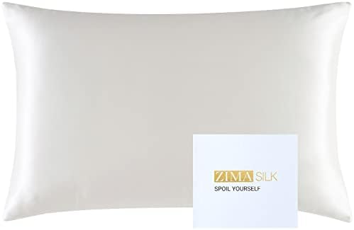 ZIMASILK 25 Momme 6A Silk Pillowcase - Ivory