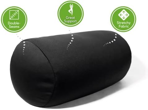 Cushie Pillows Microbead Bolster Pillow - Black