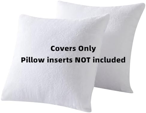 Kingnex Waterproof Feather Proof Pillow Protectors 16x16 Pack of 2 1