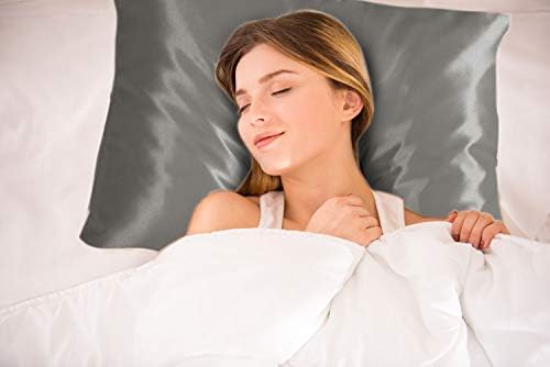 BLISSFORD Satin Pillowcase 2 Pack with Zipper