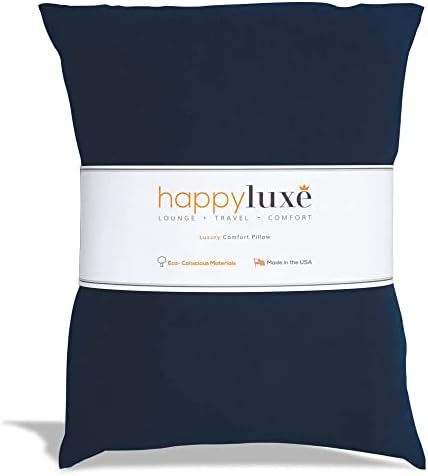 Happyluxe Odyssey Travel Pillow - Soft Lightweight Made in USA