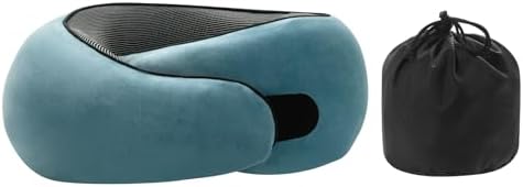 Travel Pillow with Adjustable Memory Foam Support