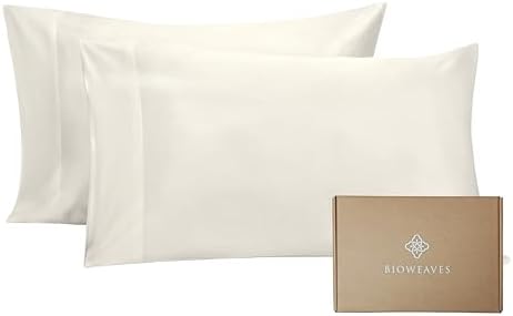 BIOWEAVES Organic Cotton Pillow Cases Set of 2