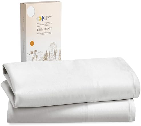 California Design Den 100 Cotton Pillowcases Set of 2