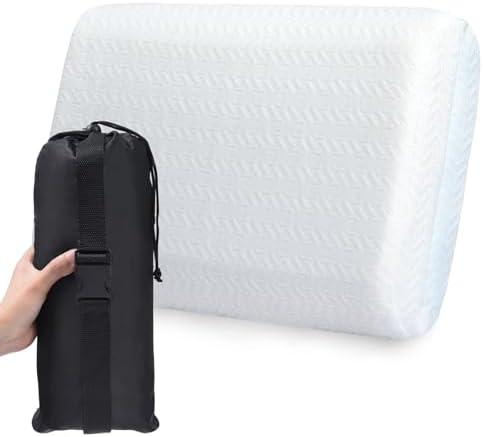 Vekkia Travel Pillow with Carry Bag and Washable Cover