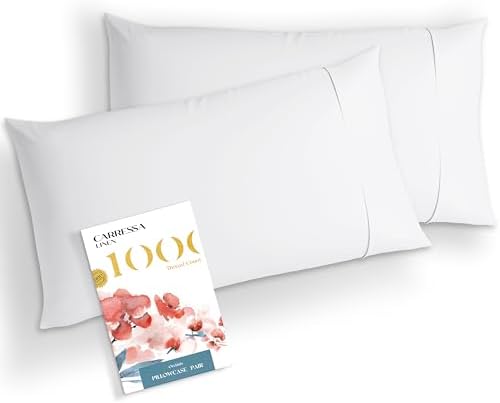 Carressa Linen King Size Pillow Cases Set of 2