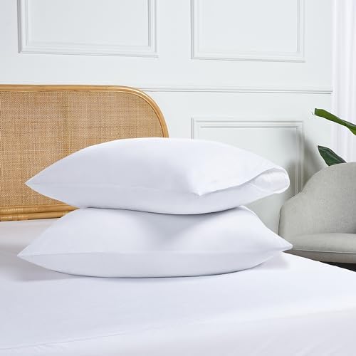 ProtectMySleep Tencel Pillow Protectors - 2-Pack Eco-Friendly Soft Waterproof Hypoallergenic