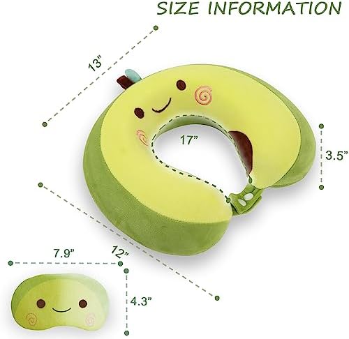 Cute Travel Pillow with Sleep Eye Mask for Kids Boys Girls Teens