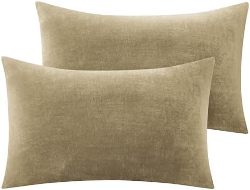 BEDELITE Flannel Pillowcases Set of 2 Soft Fleece with Zipper