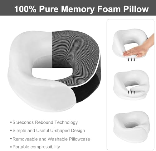 TALLGO Travel Neck Pillow with Eye Mask and Earplugs