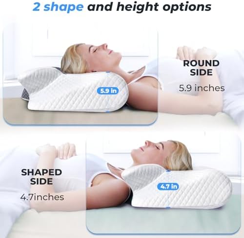 SAHEYER Cervical Neck Pillow for Neck Pain Relief and Snoring Relief