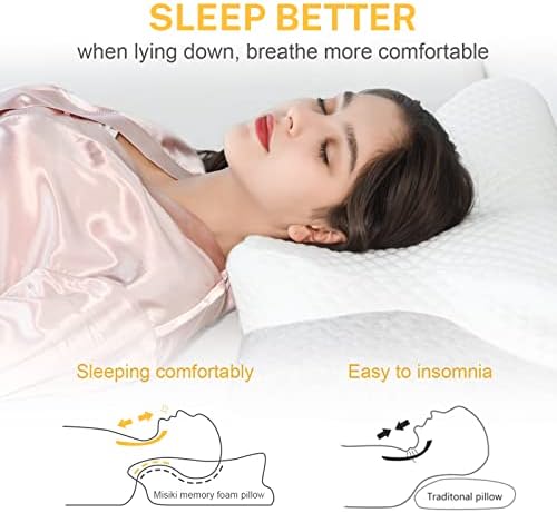 Misiki Cervical Foam Pillow for Neck Pain Relief