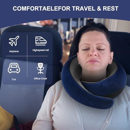 Memory Foam Travel Pillow for Neck Support
