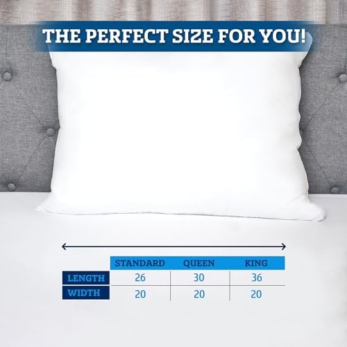 Mastertex Queen Pillow Covers 2 Pack - Zipper Allergy Protector