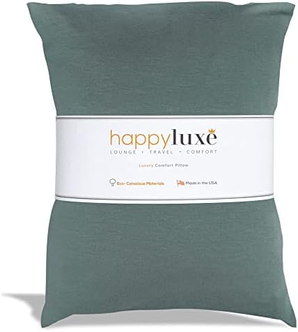 Happyluxe Odyssey Travel Pillow for Adults - Soft Lightweight and Sustainable