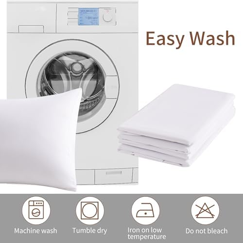 CULVE White Pillowcases 12-Pack 20x26 Envelope Closure