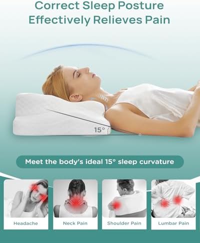 Releep Adjustable Cervical Neck Pillow for Pain Relief