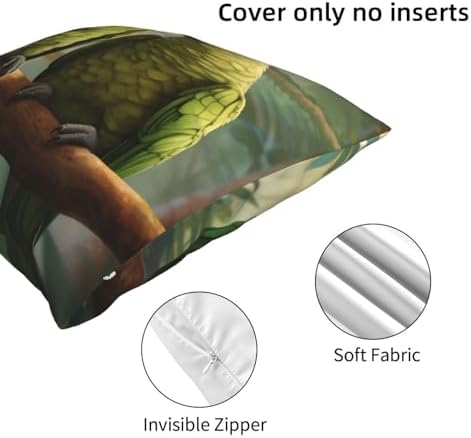 Ogniwo Couple Parrots Olive Throw Pillow 12x12 Inch