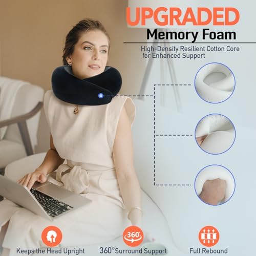 HWGIZP Travel Pillow with 360 Neck Support
