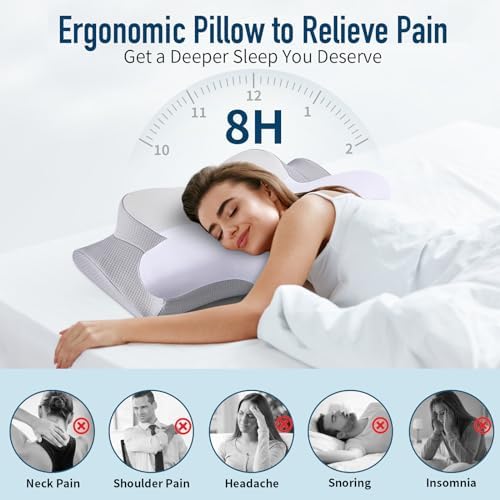 Ylekto Ergonomic Cervical Pillow for Neck Pain Relief