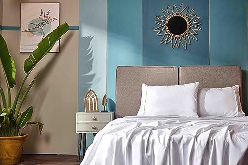 Glarea 24-Pack White Pillow Cases Queen Size