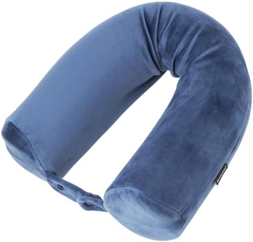 Brookstone Free Form Travel Pillow - Blue 1