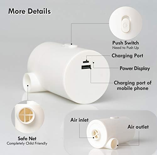 FLEXTAILGEAR Portable Electric Air Pump with Emergency Power